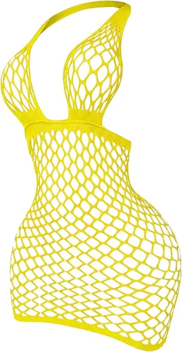 Vista 12 de SweatyRocks Vestido de lencería sexy de malla para mujer, lencería tipo Negro