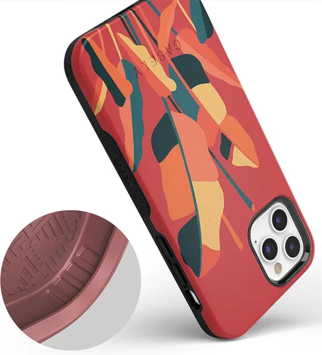Vista 4 de Casely Funda para iPhone 11 Pro Max Let it Grow Banana Leaf Floral Diseño protector audaz