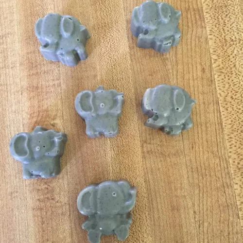 Vista 7 de Paquete de 2 moldes de caramelo de chocolate de elefante, moldes de silicona para bombas de grasa cetogénicas, mini crayón de jabón, molde de resina
