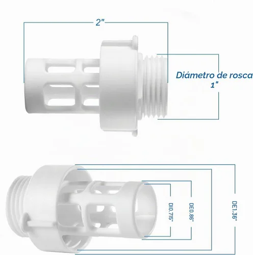 Vista 2 de 10184 Intex - Adaptador de drenaje de piscina a manguera, para piezas