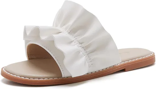 Vista 17 de THEE BRON Lindas pantuflas para niñas, sandalias elegantes para niños pequeños y niños