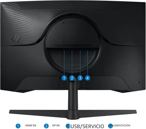 Vista 10 de Samsung 27-pulgadas Odyssey G55C Serie QHD 1000R Monitor de juegos curvado, 1ms(MPRT), HDR10, 165Hz, AMD Radeon FreeSync, Cuidado de los ojos