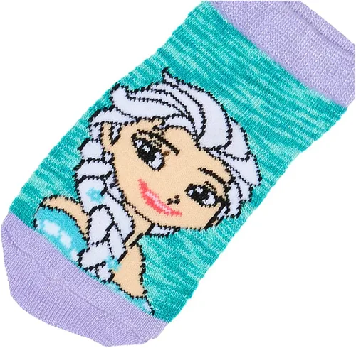 Vista 2 de Disney Frozen Girls - Paquete de 5 calcetines cortos