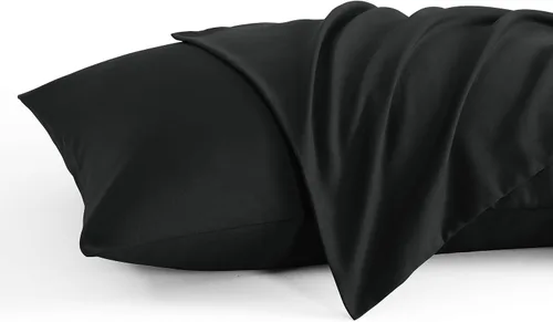 Vista 39 de NTBAY Juego de 2 fundas de almohada estándar, paquete de 2 fundas de almohada de microfibra cepillada de 20x26, suaves, resistentes a las arrugas, a