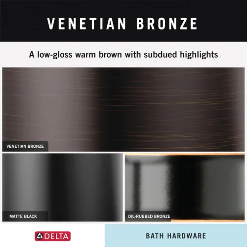Vista 4 de Delta Faucet Cassidy. Estante de vidrio con barra, de 24 pulgadas., 79710-RB