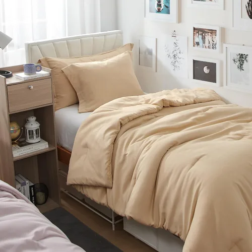 Vista 6 de Dorm Haul® Cozy College - Juego de edredón para cama individual XL, color gris Antártida