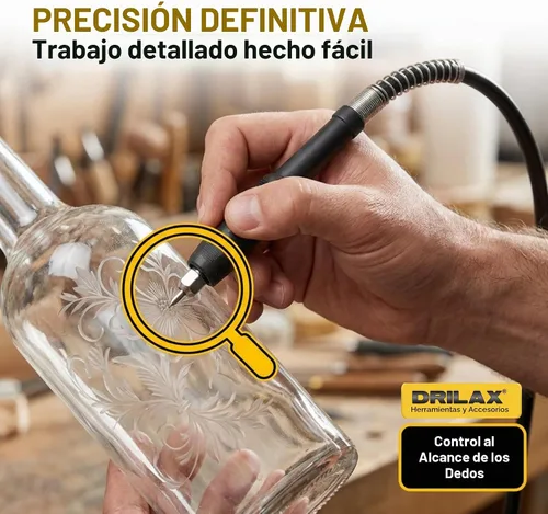 Vista 5 de Accesorio para herramienta giratoria de eje flexible de 42 pulgadas, compatible con modelos Dremel Flex Shaft 100, 200, 300, 3000, 4000, 4300, 8220
