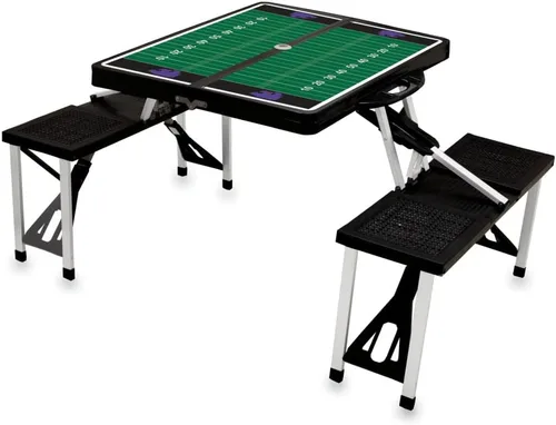 Vista 20 de PICNIC TIME NCAA North Carolina Tar Heels Folding Picnic Table - Camping Table - Outdoor Table with Umbrella Hole