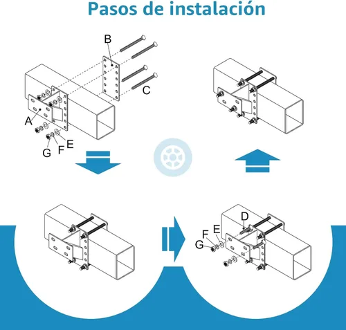 Vista 7 de Soporte de rueda de repuesto GADFISH, soporte de rueda de repuesto para remolque de barco, soporte de enganche resistente, se adapta a ruedas