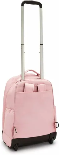 Vista 2 de Kipling Mochila grande con ruedas Gaze para mujer, duradera, con correas de hombro ajustables, bolsa de nailon para libros