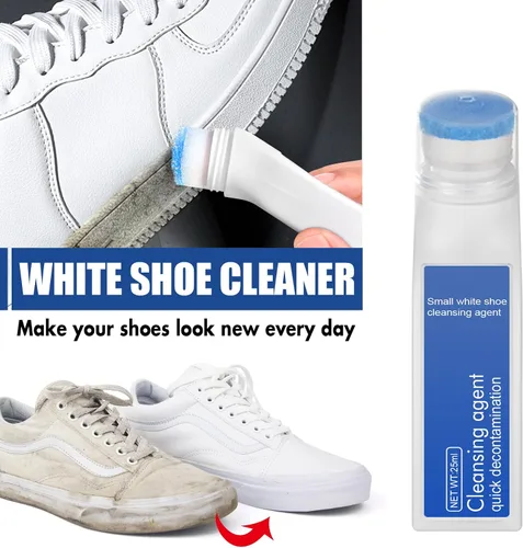 Vista 5 de El kit de limpiador de zapatos incluye limpiador de zapatos y blanqueador de zapatos, limpiador de zapatos blanco fácil de usar con cabezal