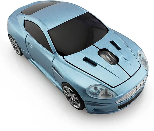 Vista 4 de Ratón inalámbrico para automóvil deportivo, mouse óptico 3D para computadora de escritorio, computadora portátil, mouse de computadora, mouse