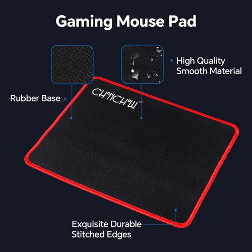 Vista 8 de Juego de teclado para juegos, mouse y mouse con micrófono, todo en uno, USB con cable RGB, retroiluminado, arco iris, botón lateral, compatible