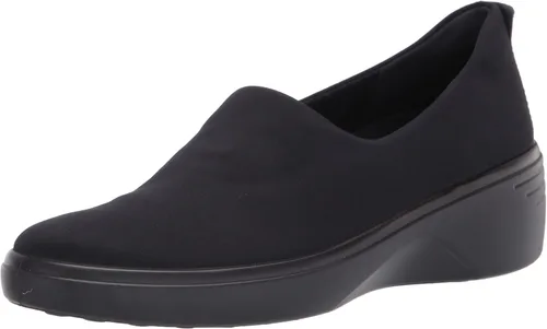 Vista 3 de ECCO Suave 7 cuña sin cordones negro textil