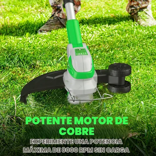 Vista 4 de Soyus - Desbrozadora inalámbrica de 12 pulgadas y 20 V, batería y cargador de 2 × 2.0 Ah