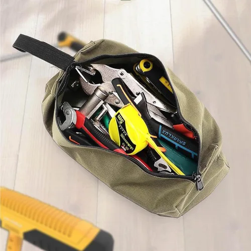 Vista 6 de Bolsa de herramientas Haikole 2 piezas, bolsa de herramientas de lona, bolsas de herramientas multiusos, bolsas de herramientas pequeñas