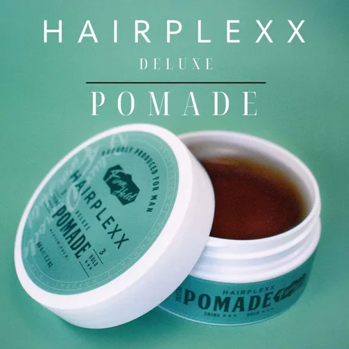 Vista 5 de Hairplexx Pomada para hombres y mujeres – Fuerte sujeción, bajo brillo, no grasa, sin escamas – Control de bordes y domador Flyaway, espalda