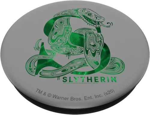 Vista 2 de Harry Potter Slytherin S Logo PopSockets Grip y soporte para teléfonos y tabletas, Negro