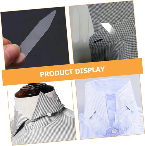 Vista 2 de SHOWERORO 200pcs Collar Stay Shirt Collar Bones Plastic Collar Inserts Collar Plastic Inserts Dress Ollar Stays Plastic Shirt Stays Plastic Dress