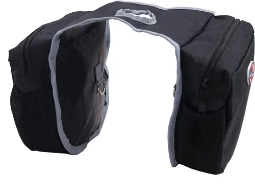 Vista 5 de Majestic Ally Bolsa de Cuerno Económica Aislada para Silla de Montar Western para Montar a Caballo con Prácticos Bolsillos de Malla