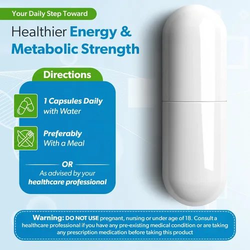 Vista 4 de Ácido alfa lipoico 600 mg – Suplemento ALA para apoyo de energía y metabolismo – Antioxidante para el bienestar celular, envejecimiento saludable