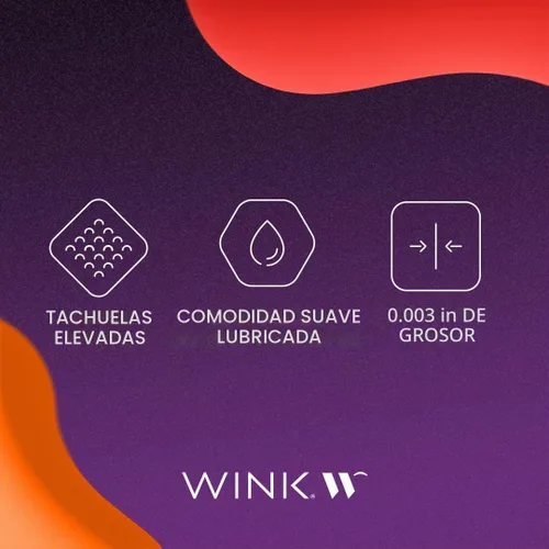 Vista 3 de WINK Preservativos con tachuelas, 24