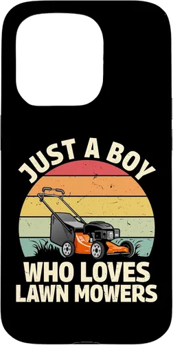 Vista 14 de just a boy who Loves Lawn mowers Funny Gardening Lover Art Case for iPhone 17