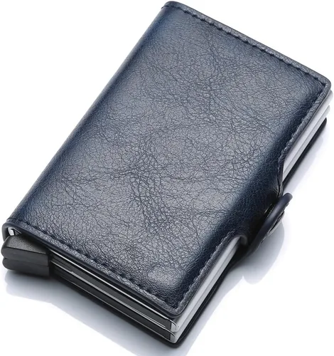 Vista 13 de Cartera de bloqueo RFID ultrafina para tarjetas de crédito con tarjetero seguro, 1468-2, Minimalista