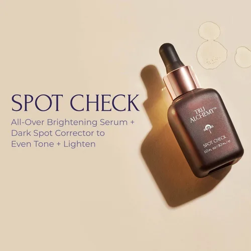Vista 6 de Tru Alchemy Spot Check + Eye Elixir Bundle Suero iluminador + corrector de manchas con niacinamida, mezcla de ácido tridroxi, hialuronix +
