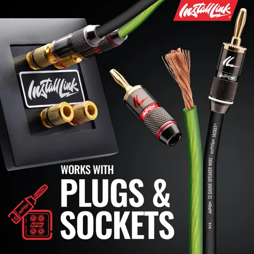 Vista 5 de Cable de altavoz de calibre 12 AWG (100 pies) para automóvil o Verde esmerilado/negro