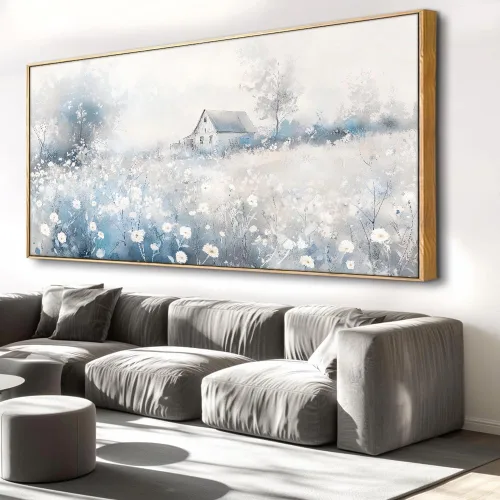 Vista 7 de Arte de pared abstracto de tortuga marina para sala de estar, lienzo enmarcado de gran tamaño, arte de pared, pinturas de arte abstracto, decoración