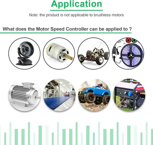 Vista 6 de PWM Controlador de velocidad del motor DC 12V 24V 60V 500W Motor eléctrico Regulador de control de velocidad Controlador de velocidad de potencia