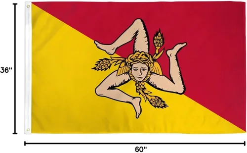 Vista 3 de Best Flags Bandera de Sicilia 3x5' Poly
