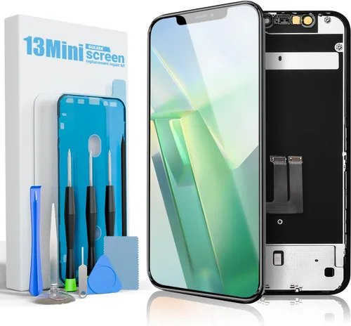 Vista 13 de Reemplazo de pantalla LCD de 5.4 pulgadas para iPhone 12, montaje digitalizador táctil 3D con herramientas de reparación, protector de pantalla