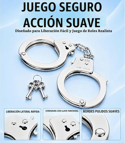 Vista 6 de Accesorios para disfraz Kangaroo, esposas de metal