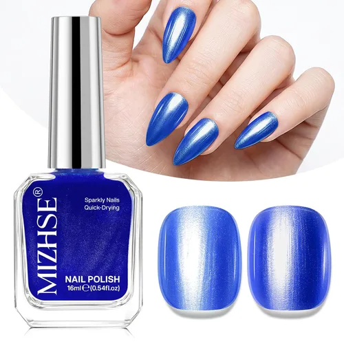 Vista 63 de MIZHSE Esmalte de uñas blanco perla de secado rápido, esmalte de uñas