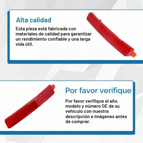 Vista 6 de Lámparas reflectoras de parachoques trasero izquierdo y derecho para Cadillac SRX 2009-2012 Chevy Traverse 2007-2015 GMC Acadia 2007-2010 Saturn
