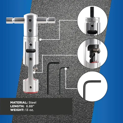 Vista 3 de Cablematic CST 500 Herramienta de Corte y Despegue para Técnicos Profesionales, Electricistas e Instaladores, Herramienta Fácilmente Portátil