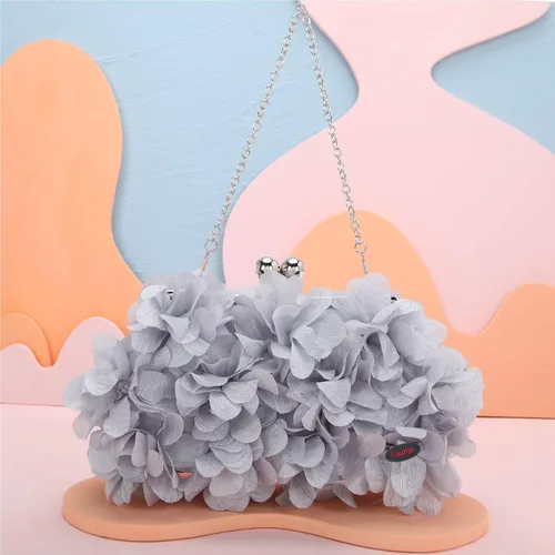 Vista 5 de Fawziya Carteras con corte floral para mujer, bolsos y embragues de noche