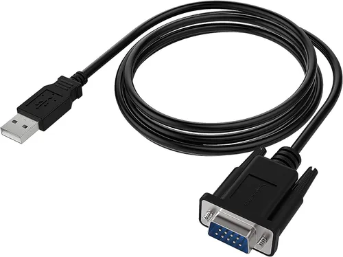 Vista 9 de SABRENT Adaptador USB a RS-232 DB9 Serial de 9 pines Prolífic PL2303 de 1 pie [SBT-USC1K]
