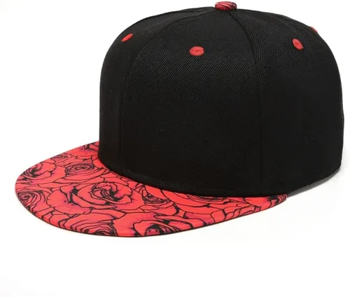 Vista 8 de Gorra de béisbol para hombre, estilo hip hop, visera plana, ajustable, unisex, ajustable, transpirable