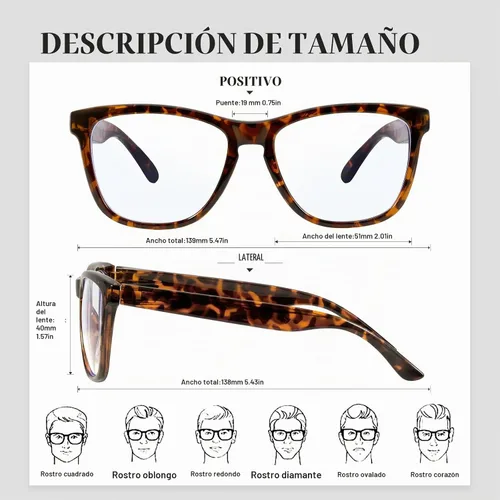 Vista 3 de Retro Blue Light Blocking Glasses for Women Men Classic Style Computer TV Eyeglasses Anti Eyestrain