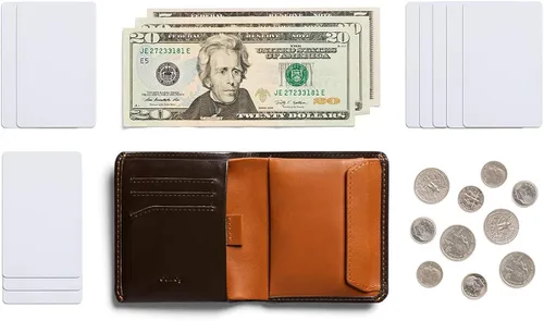 Vista 7 de Bellroy Cartera para monedas cartera delgada para monedas diseño de cuero flexible capacidad para 4-8 tarjetas bolsa de cierre magnético