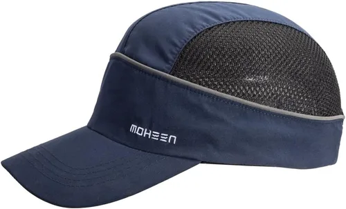 Vista 10 de MOHEEN Gorra de seguridad estilo gorra de béisbol con rayas reflectantes, ligera y transpirable, gorra de protección para la cabeza