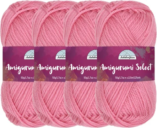 Vista 11 de JubileeYarn Amigurumi Select - Hilo acrílico DK - Begonia - 4 madejas