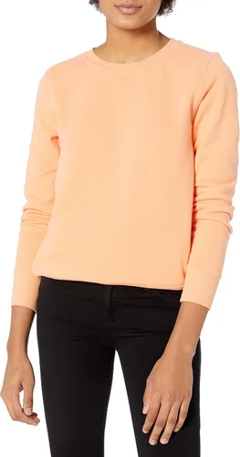 Vista 17 de Amazon Essentials Sudadera de forro polar con cuello redondo y manga larga para mujer Rayas horizontales blanco marino