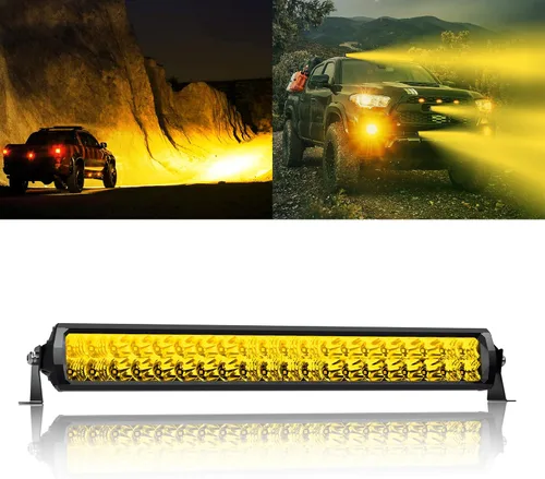Vista 12 de Barra de luz LED de 12 pulgadas EK ENNOKING de doble fila, foco marino blanco, alta luminosidad, 100 W, luz LED de haz puntual y de inundación, luz