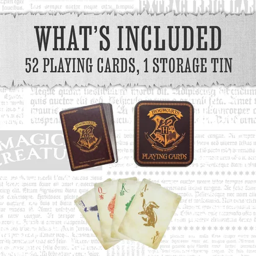 Vista 3 de Paladone Cartas de Harry Potter con símbolos de la casa de Hogwarts