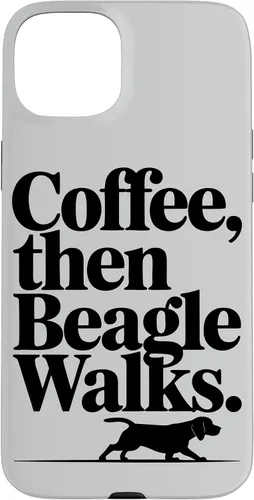 Vista 9 de Funny Beagle Walks Dad Beagle Mom Parent Beagle Coffee Case for iPhone XR