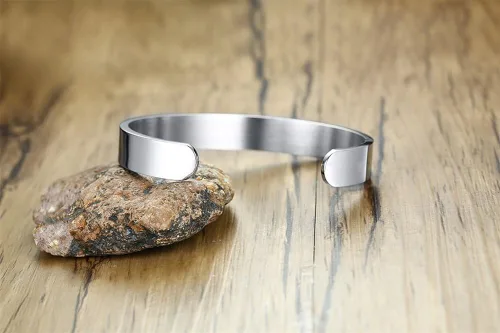 Vista 6 de Blood THINNER - Brazalete de acero inoxidable para mujer con alerta médica 77 pulgadas 8 pulgadas metal